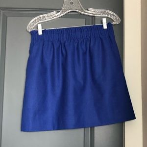 J crew wool blue skirt sz 4